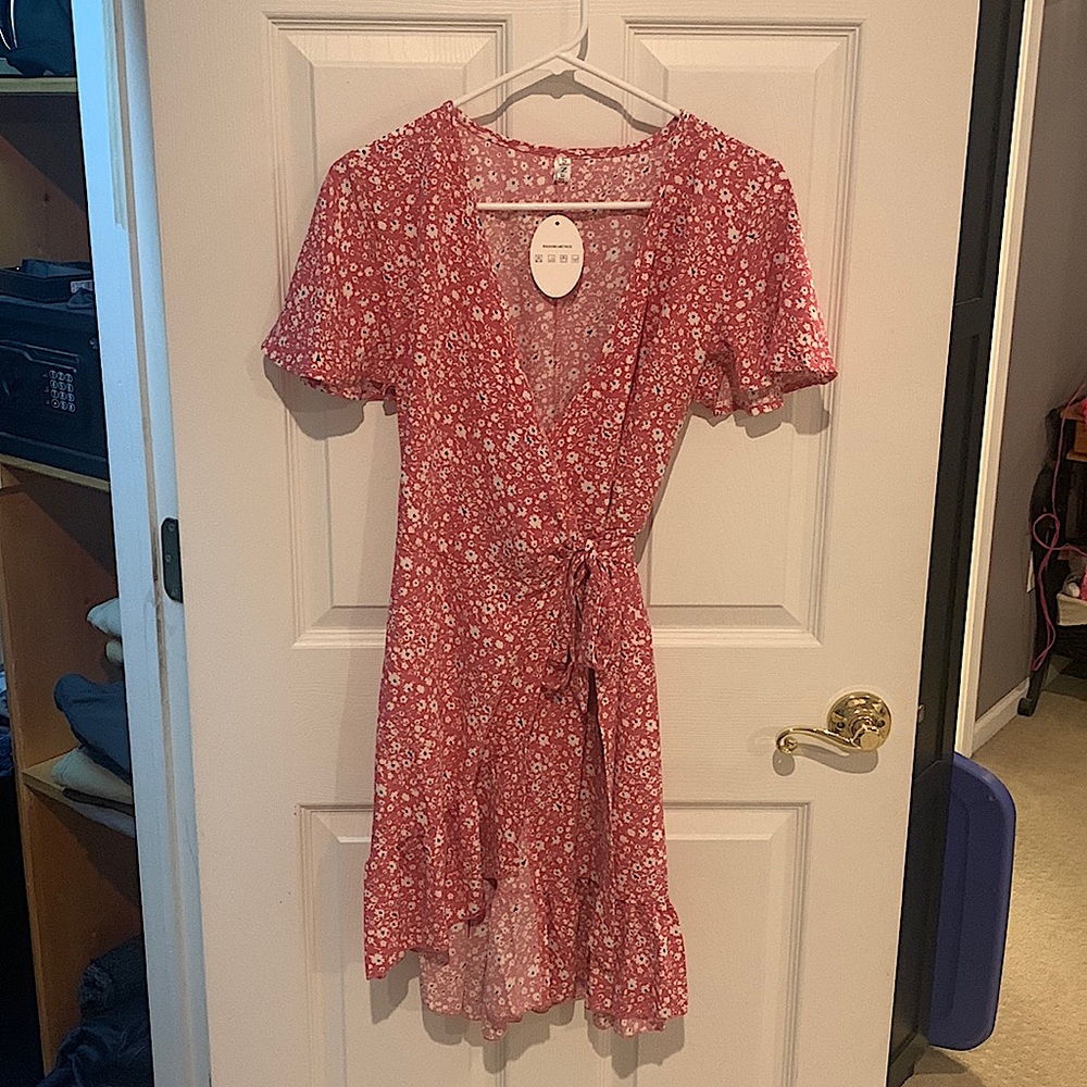 Floral Wrap Dress